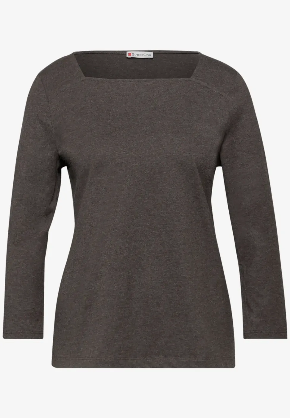 Shirt met vierkante halslijn