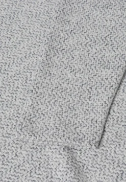 Shirt met visgraatmotief en jacquardmotief