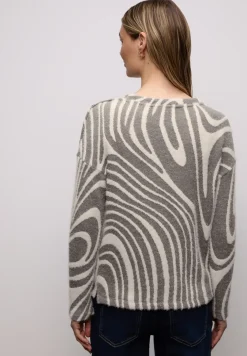 Shirt met zachte gebreide look