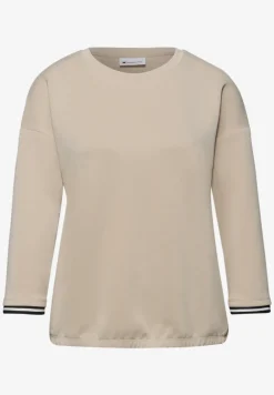 Shirt met zijdeachtige look en details