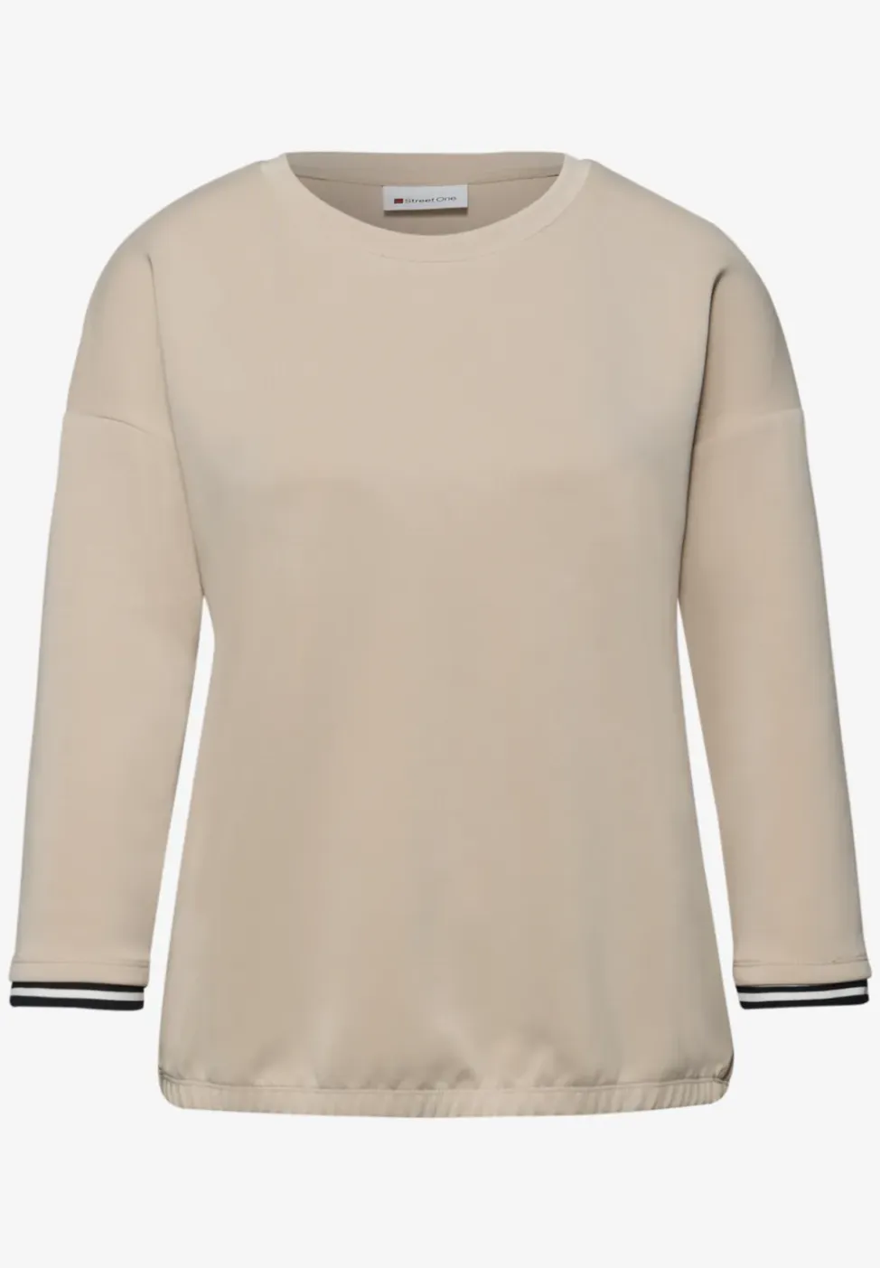 Shirt met zijdeachtige look en details