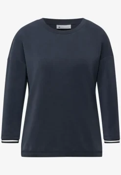 Shirt met zijdeachtige look en details