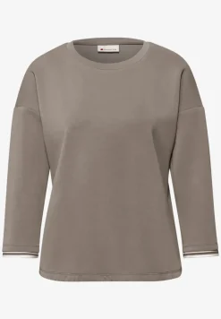 Shirt met zijdeachtige look en details