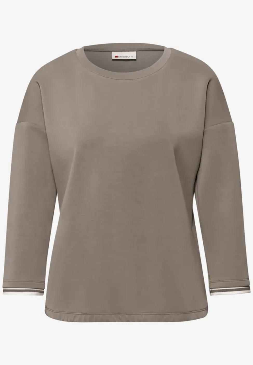 Shirt met zijdeachtige look en details