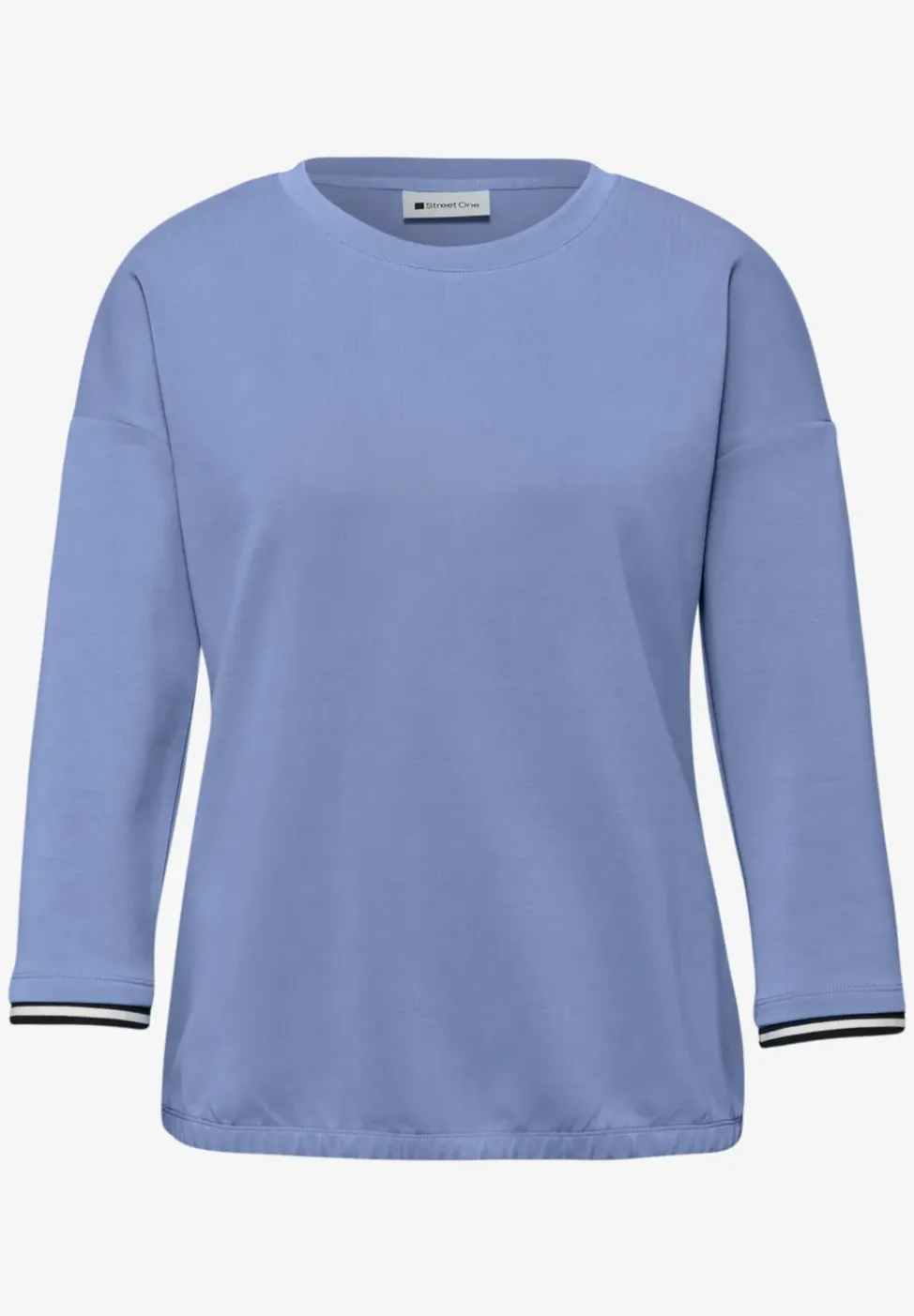 Shirt met zijdeachtige look en details