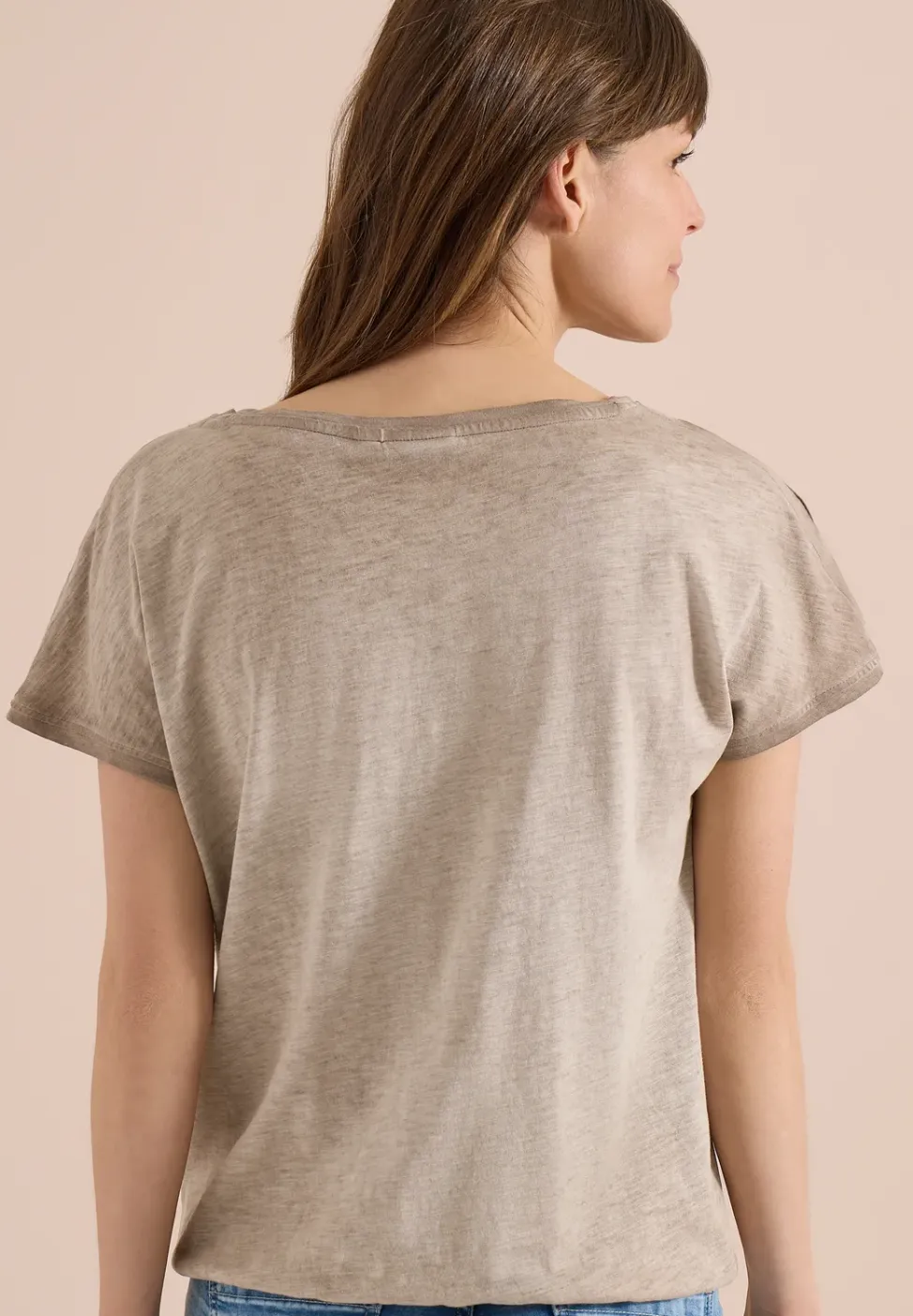 Shirt van geverfde jersey