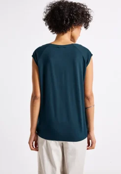 Shirt van jersey met elastische zoom