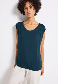 Shirt van jersey met elastische zoom