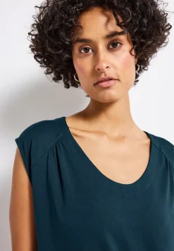 Shirt van jersey met elastische zoom