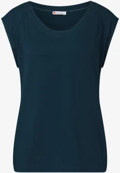 Shirt van jersey met elastische zoom