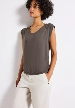 Shirt van jersey met elastische zoom