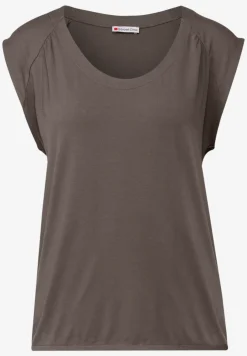 Shirt van jersey met elastische zoom