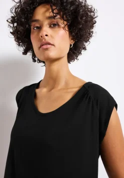 Shirt van jersey met elastische zoom