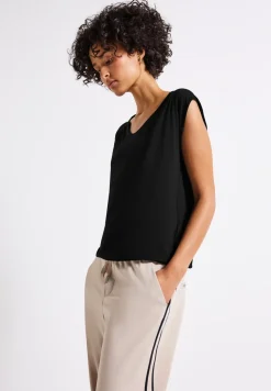 Shirt van jersey met elastische zoom