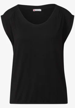 Shirt van jersey met elastische zoom