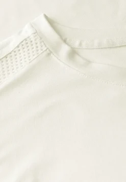 Shirt van jersey met gaasdetail