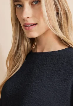 Shirt van materiaalmix
