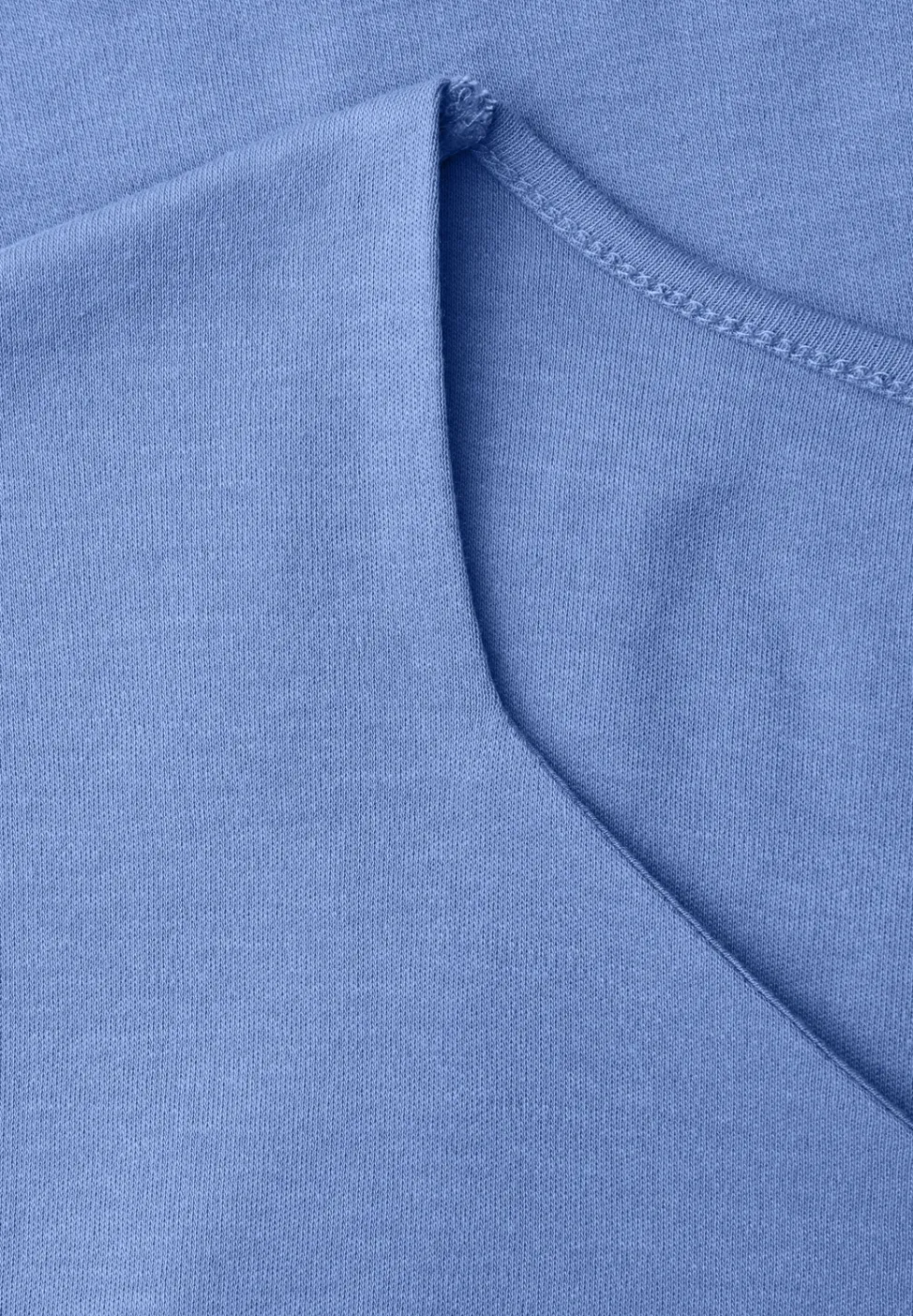 Shirt zonder mouwen met diamanten halslijn