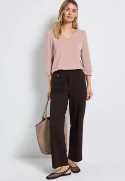Silk-Look Shirt met rimpels