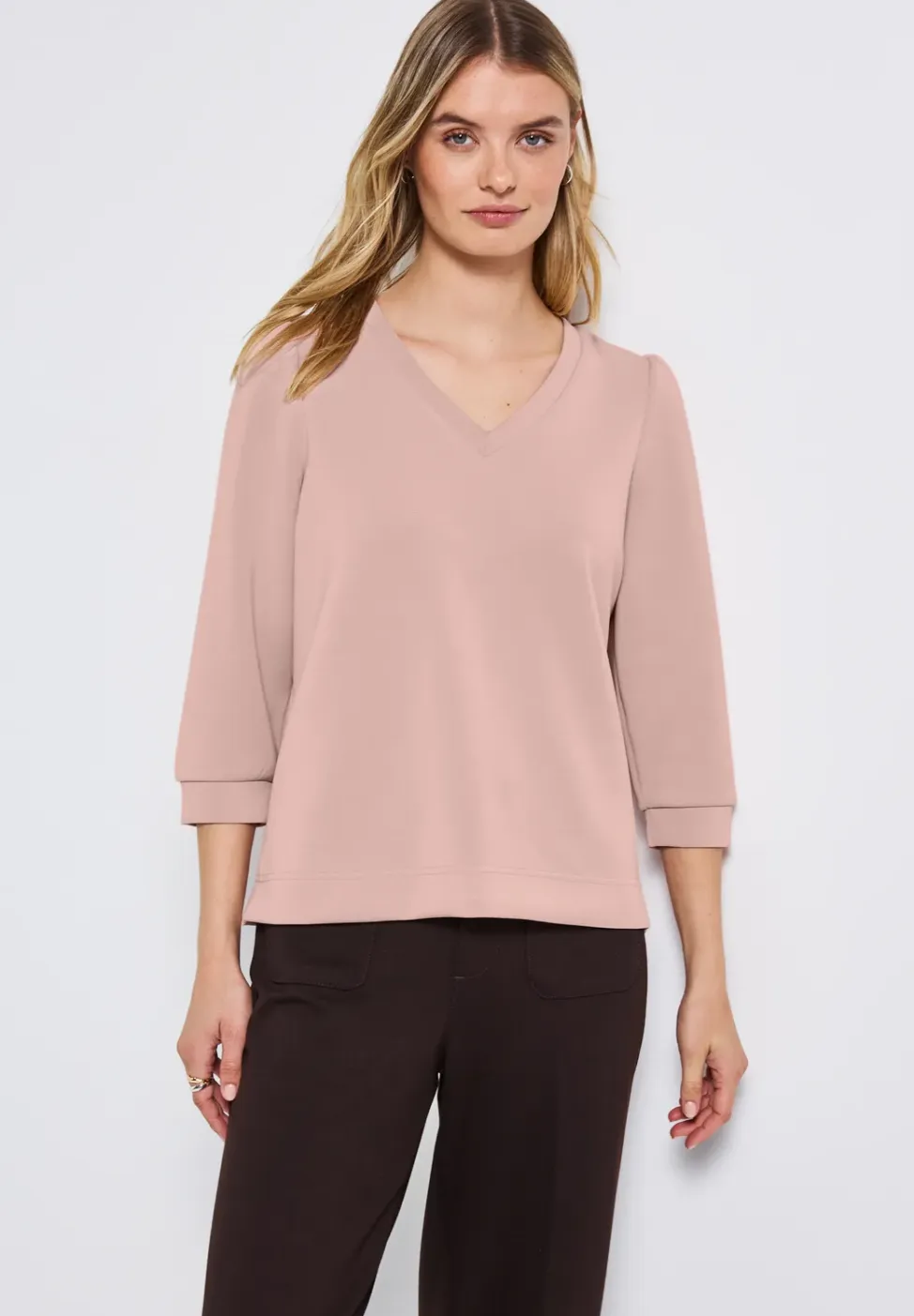 Silk-Look Shirt met rimpels