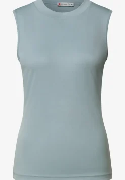 Silk-Look geribbelde top