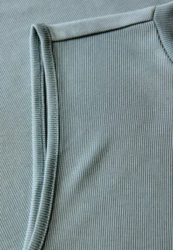 Silk-Look geribbelde top