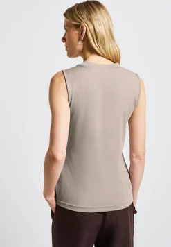Silk-Look geribbelde top