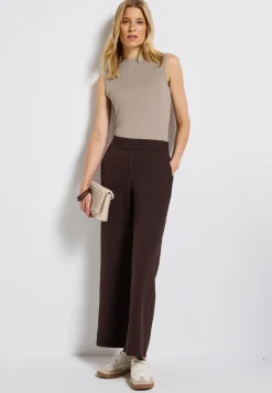 Silk-Look geribbelde top