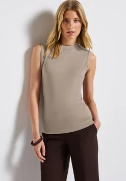 Silk-Look geribbelde top