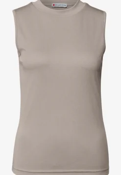 Silk-Look geribbelde top