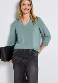 Silk-Look Shirt met rimpels