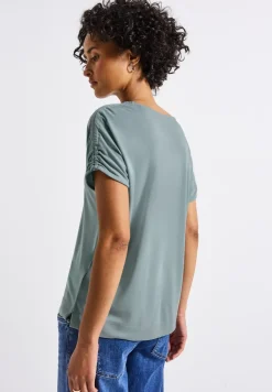 Silk-Look Shirt met rimpels