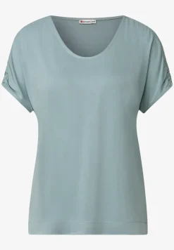 Silk-Look Shirt met rimpels