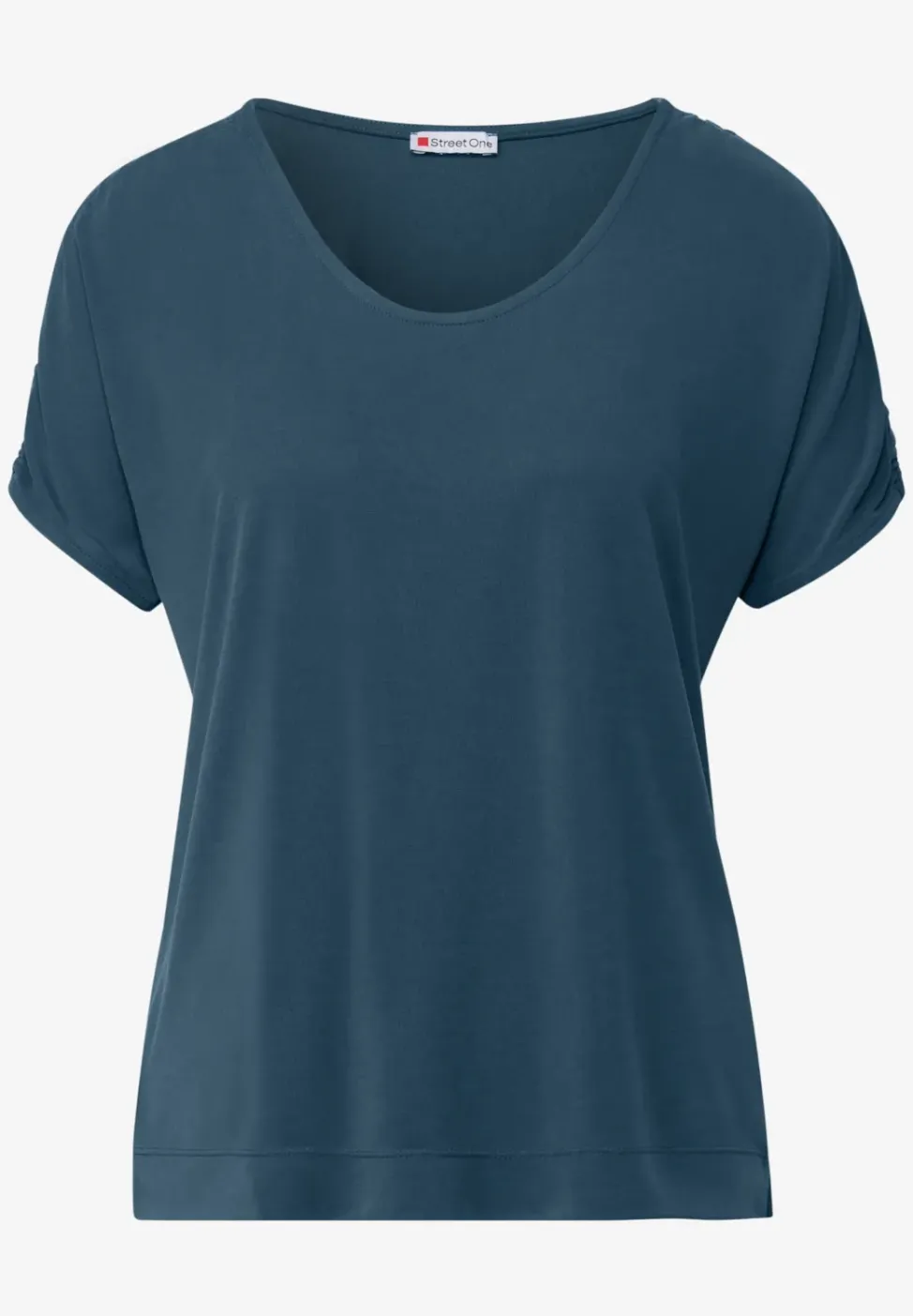 Silk-Look Shirt met rimpels
