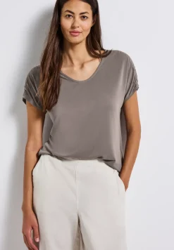 Silk-Look Shirt met rimpels