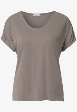 Silk-Look Shirt met rimpels