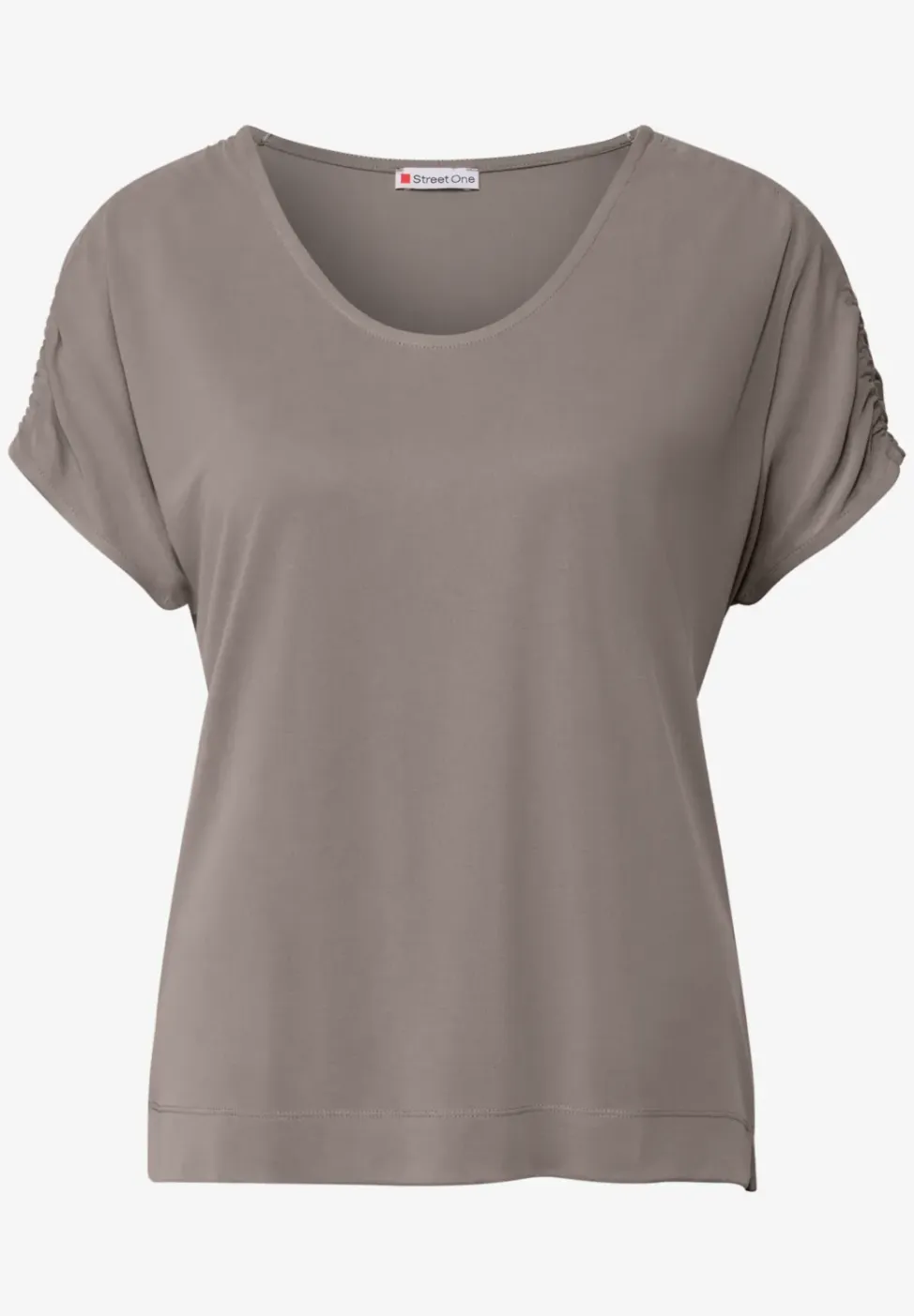 Silk-Look Shirt met rimpels