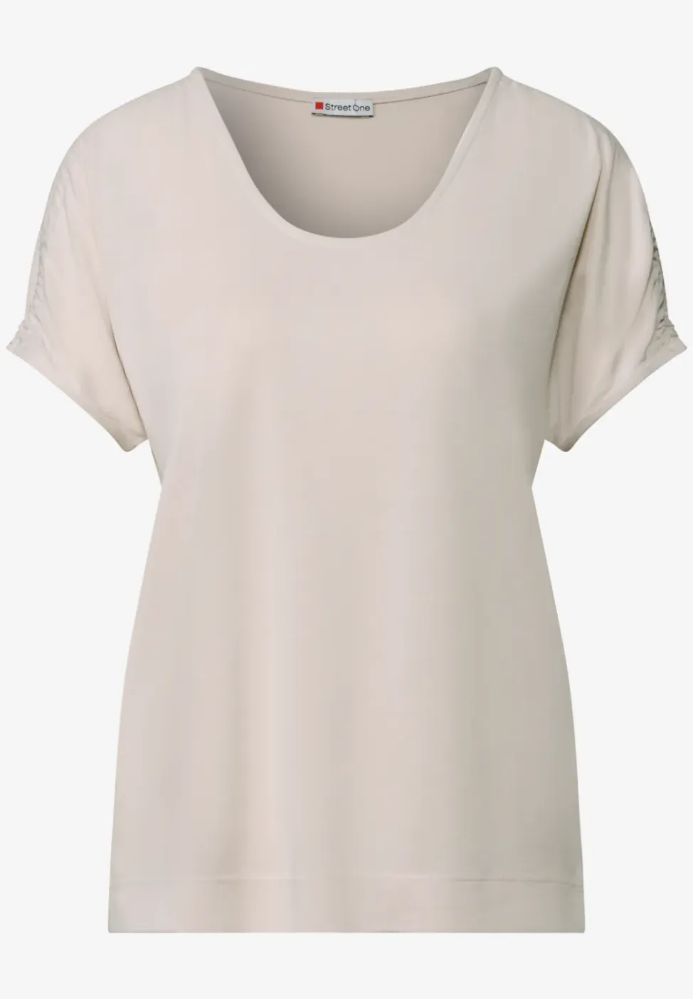 Silk-Look Shirt met rimpels