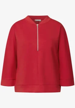 Silk-Look Shirt met ritssluiting