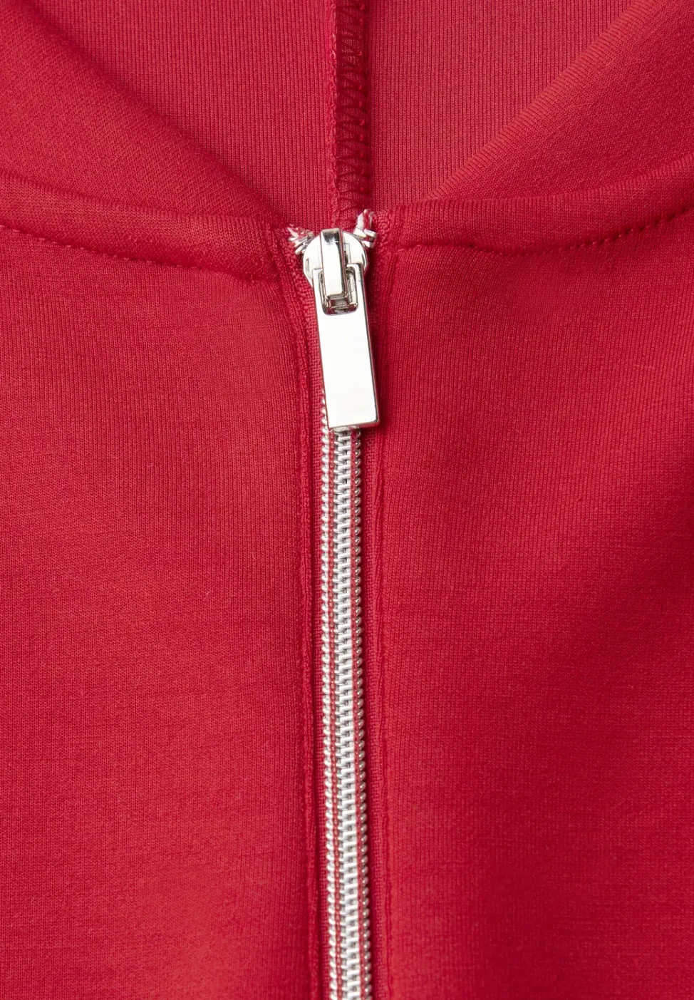 Silk-Look Shirt met ritssluiting