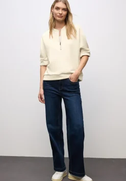 Silk-Look Shirt met ritssluiting