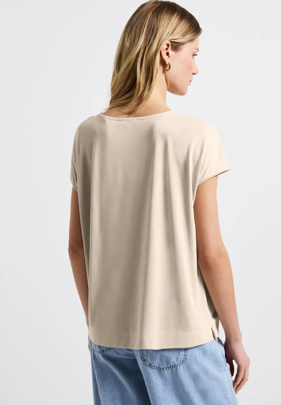 Silk-Look Shirt met tekst