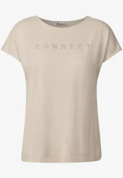 Silk-Look Shirt met tekst