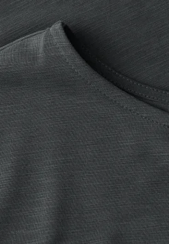 Silk-Look Shirt met tekst