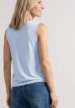 Silk-Look top met watervalhalslijn