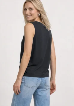 Silk-Look top met watervalhalslijn
