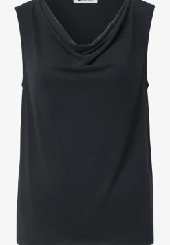 Silk-Look top met watervalhalslijn