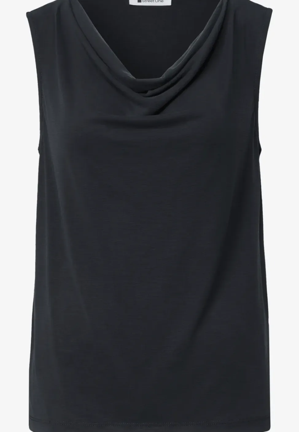 Silk-Look top met watervalhalslijn