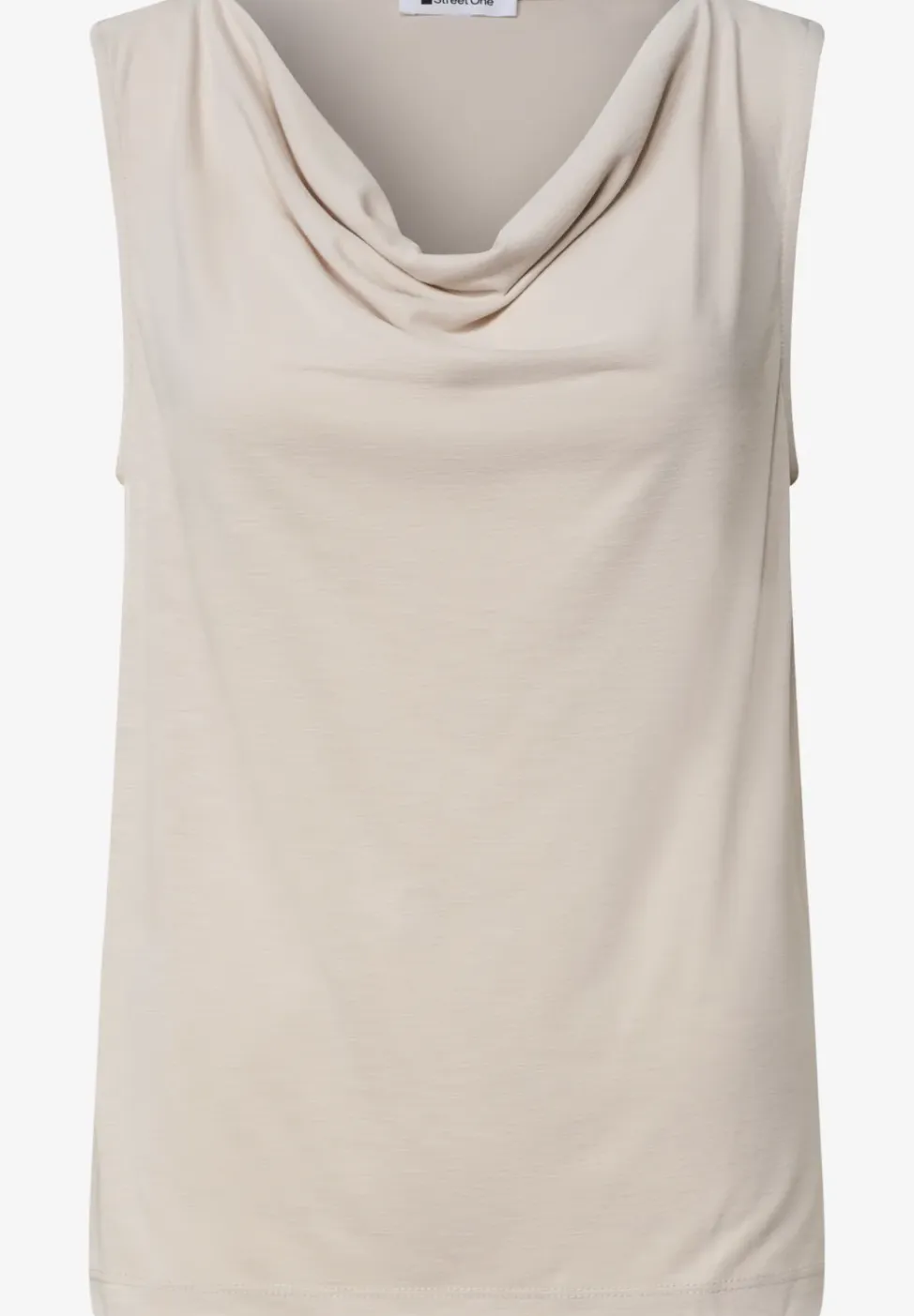 Silk-Look top met watervalhalslijn