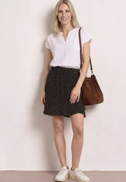 Skort met volants en print